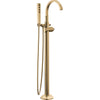 Tetra Floor Mount Tub Filler Trim - Champagne Bronze
