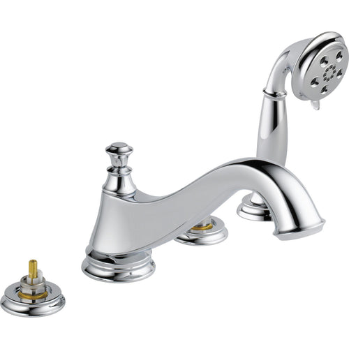 Cassidy Roman Tub W/ Hand Shower Trim - Low Arc Spout - Stainless