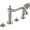 Cassidy Roman Tub W/ Hand Shower Trim - Stainless Steel