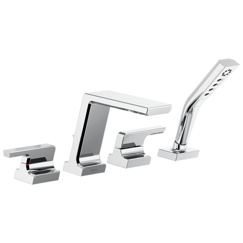 Delta Pivotal - Roman Tub With Hand Shower Trim In Lumicoat® Chrome