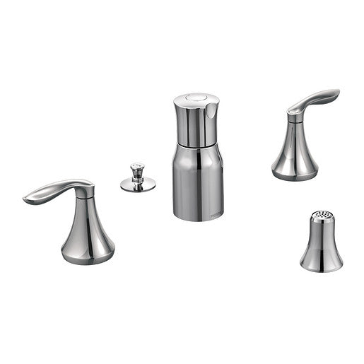 Moen Eva Chrome Two-Handle Bidet Faucet