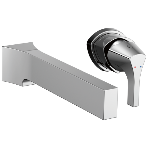 Delta Zura - Single Handle Wall Mount Bathroom Faucet Trim In Chrome