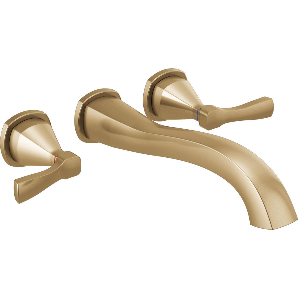 Delta Stryke Wall Mounted Tub Filler Rim 2L - Lumicoat Champagne Bronze