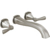 Delta Stryke Wall Mounted Tub Filler Rim 2L - Lumicoat Stainless