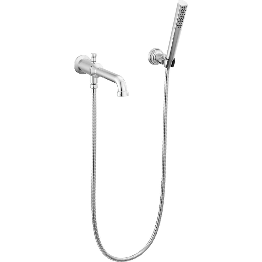 Broderick Wall Mount Tub Filler Trim With Hand Sho - Lumicoat Chrome