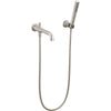 Broderick Wall Mount Tub Filler Trim With Hand Sho - Lumicoat Stainless