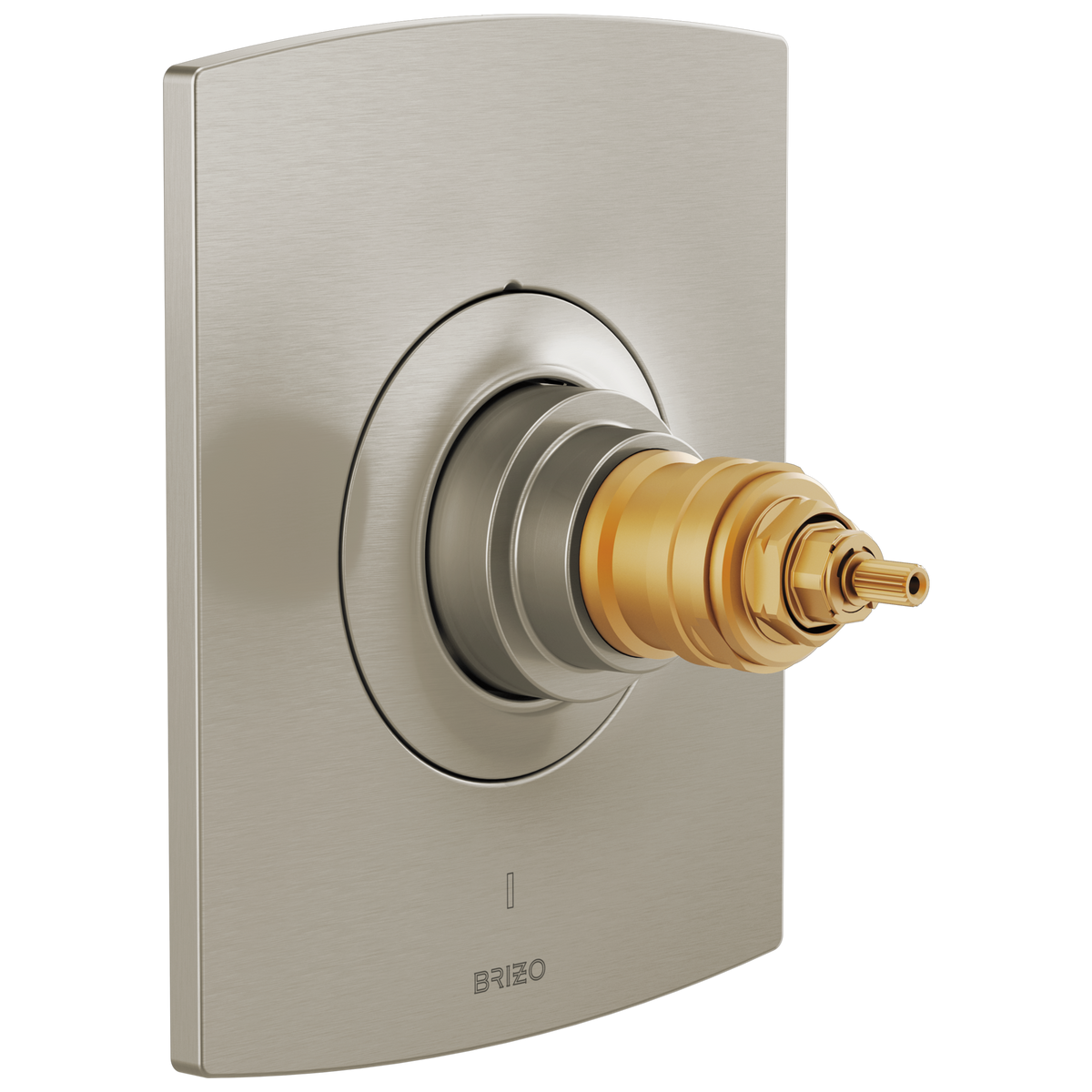 Brizo TempAssure Thermostatic Valve Only Trim - Less Handles - Brilliance® Luxe Nickel®