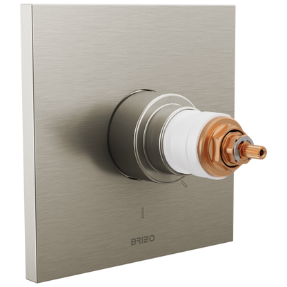 Frank Lloyd Wright Bath Collection by Brizo TempAssure Thermostatic Valve Only Trim - Less Handles - Brilliance® Luxe Nickel®