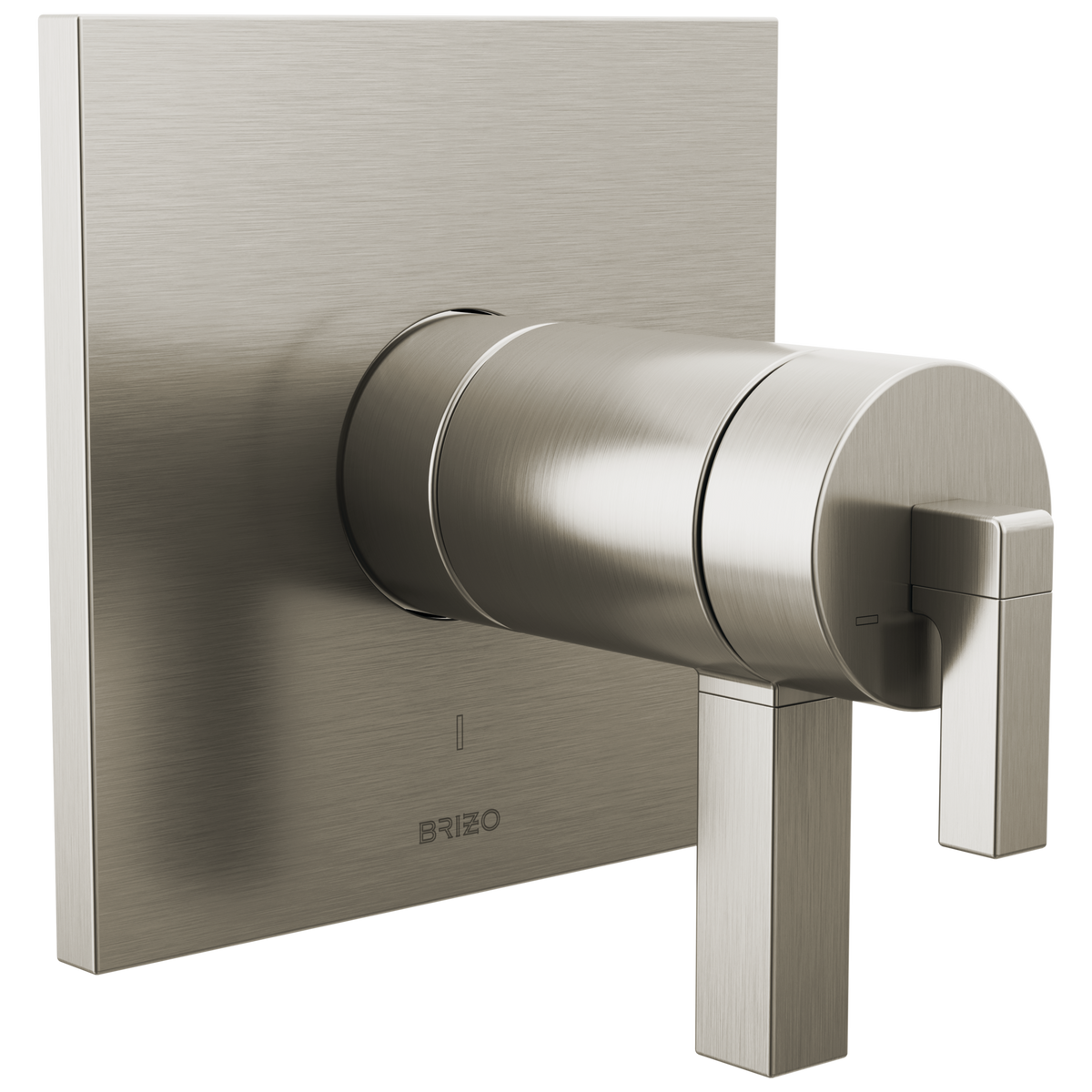Brizo Frank Lloyd Wright Bath Collection by Brizo TempAssure Thermostatic Valve Only Trim - Less Handles - Complete Kit - Brilliance® Luxe Nickel®
