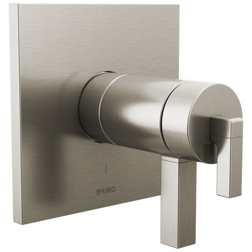 Brizo Frank Lloyd Wright Bath Collection by Brizo TempAssure Thermostatic Valve Only Trim - Less Handles - Complete Kit - Brilliance® Luxe Nickel®