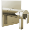 Brizo Frank Lloyd Wright Bath Collection by Brizo TempAssure Thermostatic Valve Only Trim - Less Handles - Complete Kit - Brilliance® Polished Nickel