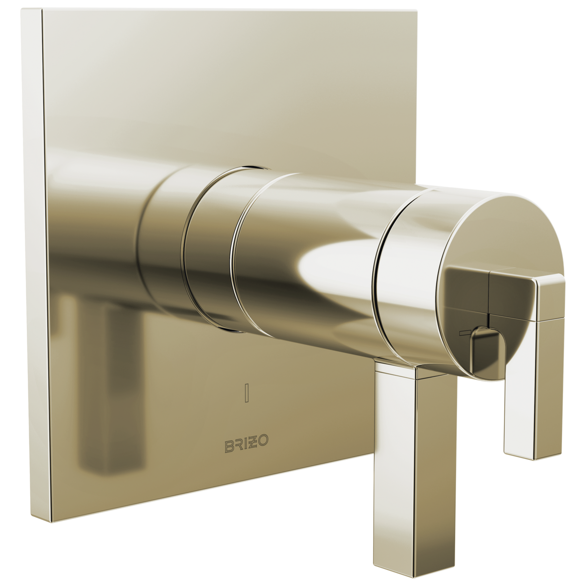 Brizo Frank Lloyd Wright Bath Collection by Brizo TempAssure Thermostatic Valve Only Trim - Less Handles - Complete Kit - Brilliance® Polished Nickel