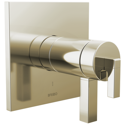 Brizo Frank Lloyd Wright Bath Collection by Brizo TempAssure Thermostatic Valve Only Trim - Less Handles - Complete Kit - Brilliance® Polished Nickel