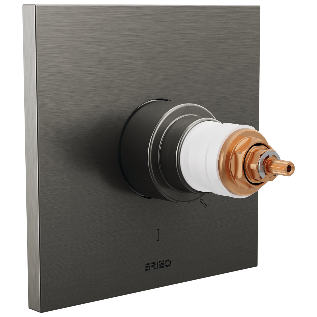 Frank Lloyd Wright Bath Collection by Brizo TempAssure Thermostatic Valve Only Trim - Less Handles - Brilliance® Luxe Steel®