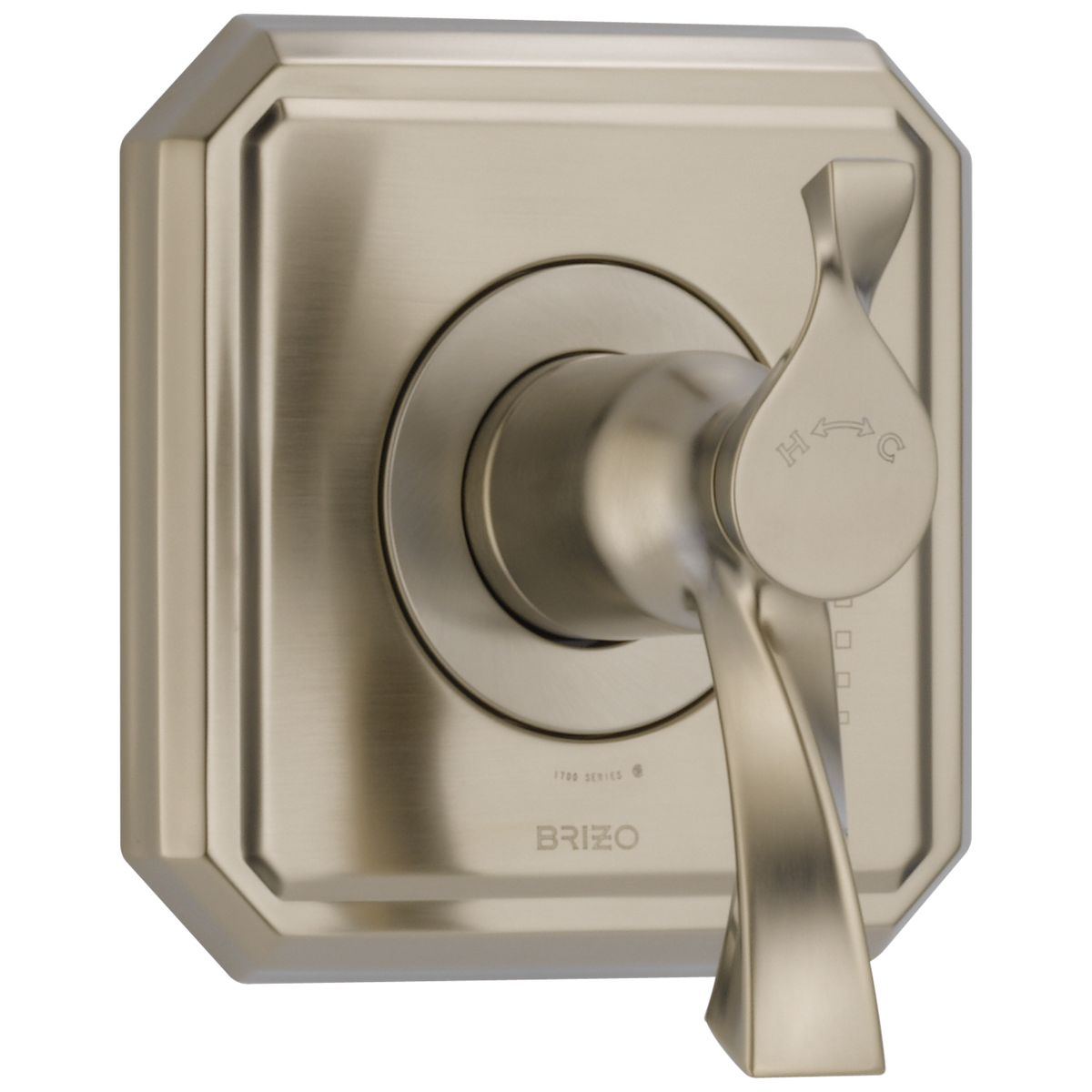 Virage Brizo Virage: TempAssure Thermostatic Valve Only Trim - Brilliance® Brushed Nickel