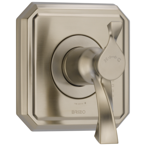 Virage Brizo Virage: TempAssure Thermostatic Valve Only Trim - Brilliance® Brushed Nickel