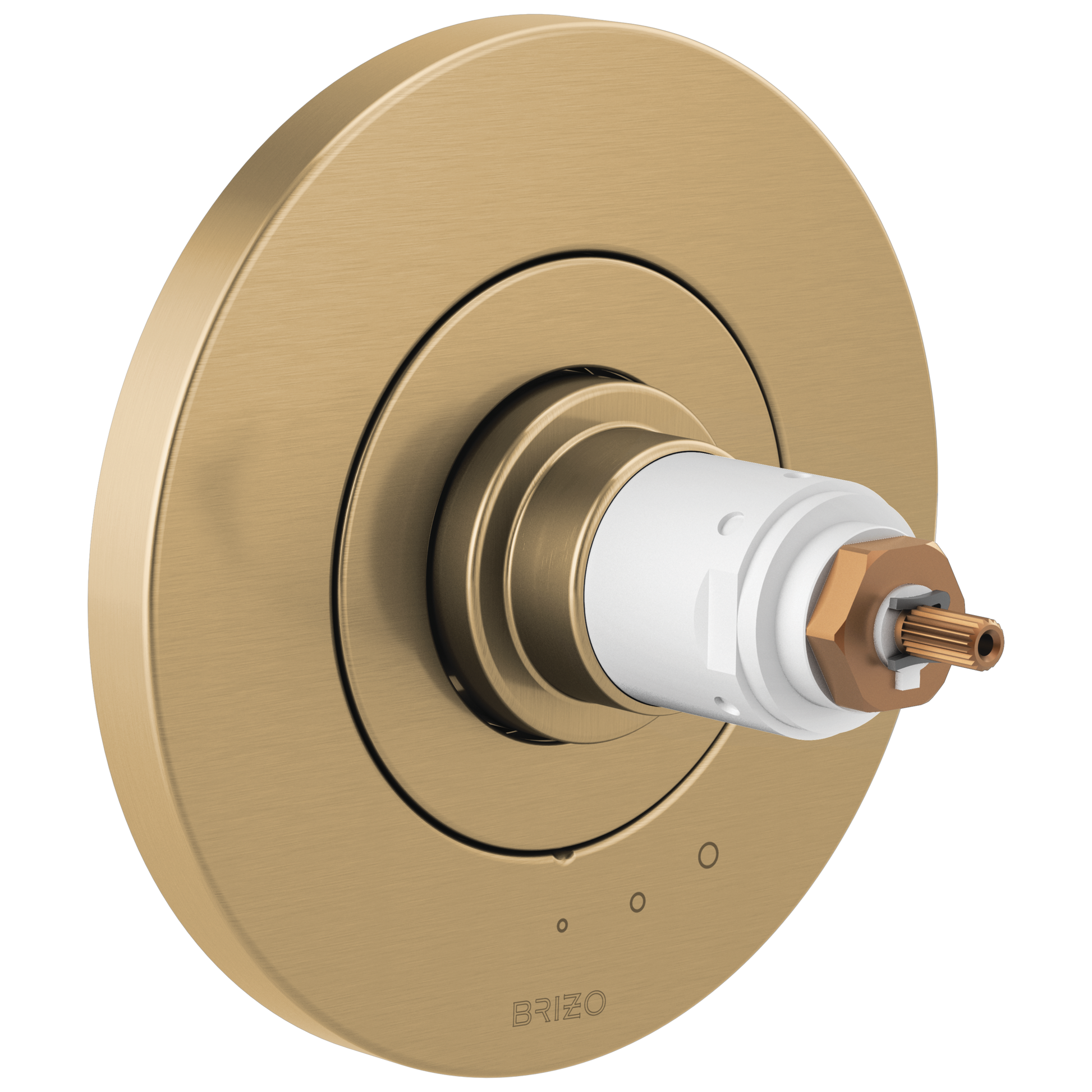 Litze TempAssure Thermostatic Valve Only Trim - Less Handles - Brilliance® Luxe Gold®
