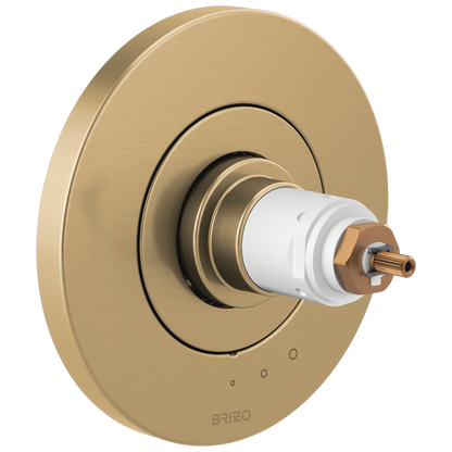 Litze TempAssure Thermostatic Valve Only Trim - Less Handles - Brilliance® Luxe Gold®