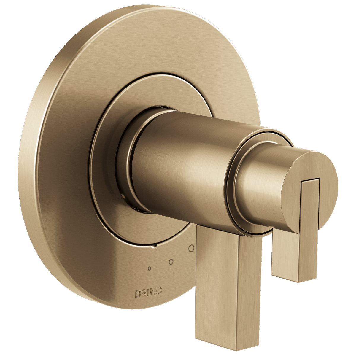 Brizo Litze TempAssure Thermostatic Valve Only Trim - Less Handles - Complete Kit - Brilliance® Luxe Gold®