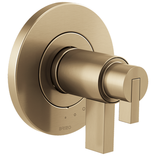 Brizo Litze TempAssure Thermostatic Valve Only Trim - Less Handles - Complete Kit - Brilliance® Luxe Gold®