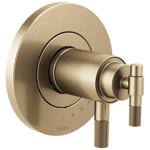 Brizo Litze TempAssure Thermostatic Valve Only Trim - Less Handles - Complete Kit - Brilliance® Luxe Gold®