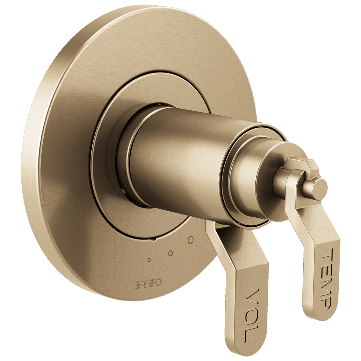 Brizo Litze TempAssure Thermostatic Valve Only Trim - Less Handles - Complete Kit - Brilliance® Luxe Gold®