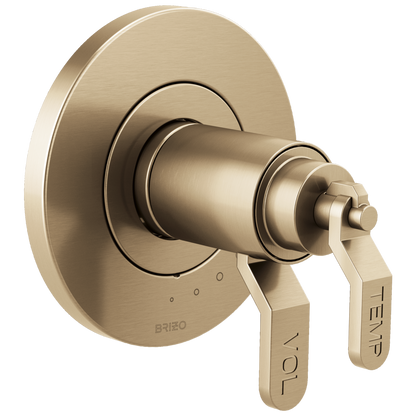 Brizo Litze TempAssure Thermostatic Valve Only Trim - Less Handles - Complete Kit - Brilliance® Luxe Gold®