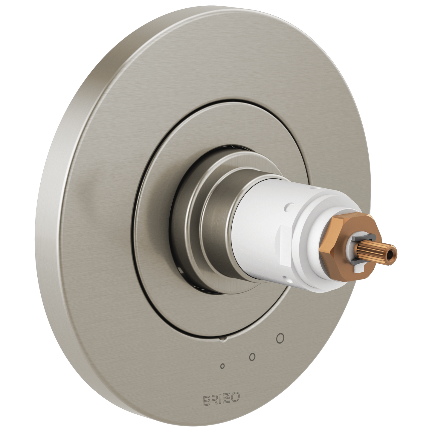 Litze TempAssure Thermostatic Valve Only Trim - Less Handles - Brilliance® Luxe Nickel®