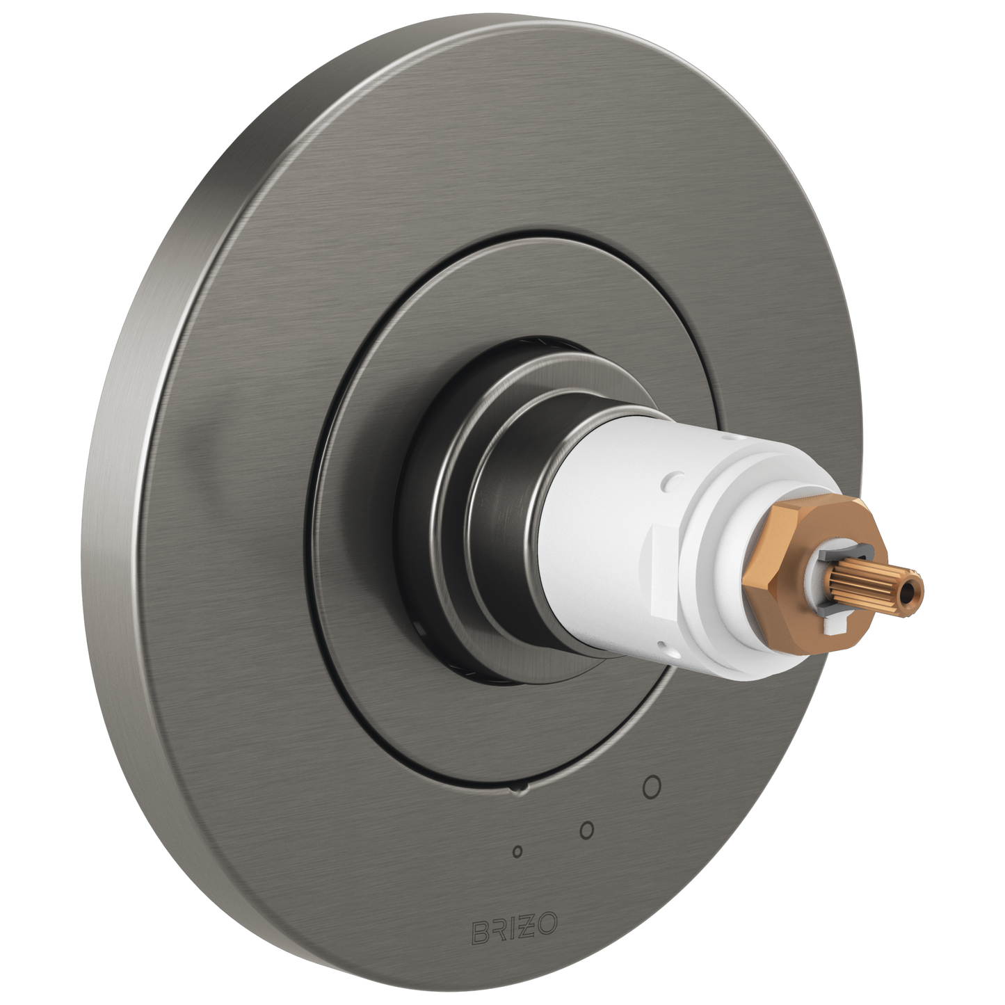 Litze TempAssure Thermostatic Valve Only Trim - Less Handles - Brilliance® Luxe Steel®