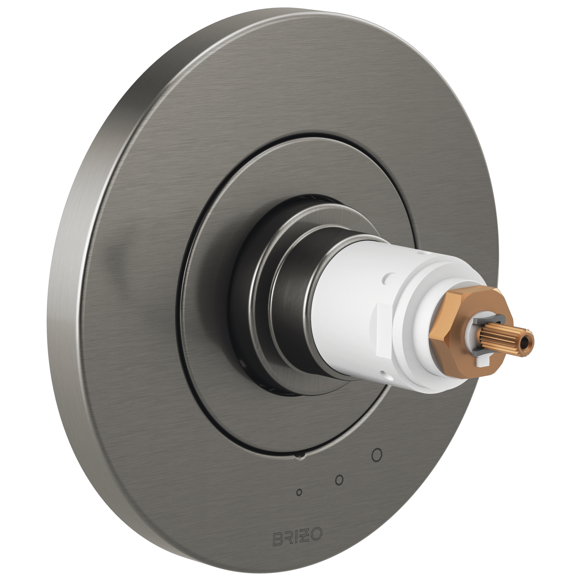 Litze TempAssure Thermostatic Valve Only Trim - Less Handles - Brilliance® Luxe Steel®