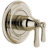 Rook Brizo Rook: TempAssure Thermostatic Valve Only Trim - Brilliance® Polished Nickel