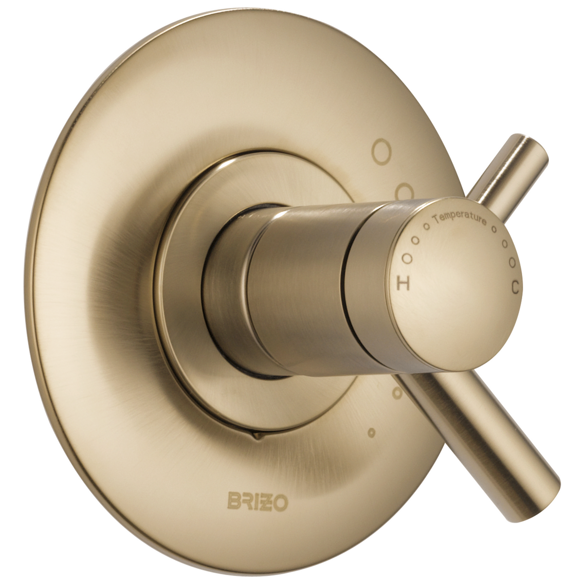 Odin TempAssure Thermostatic Valve Only Trim - Brilliance® Luxe Gold®