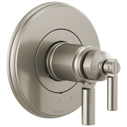 Invari Brizo Invari: TempAssure Thermostatic Valve Only Trim - Brilliance® Luxe Nickel®