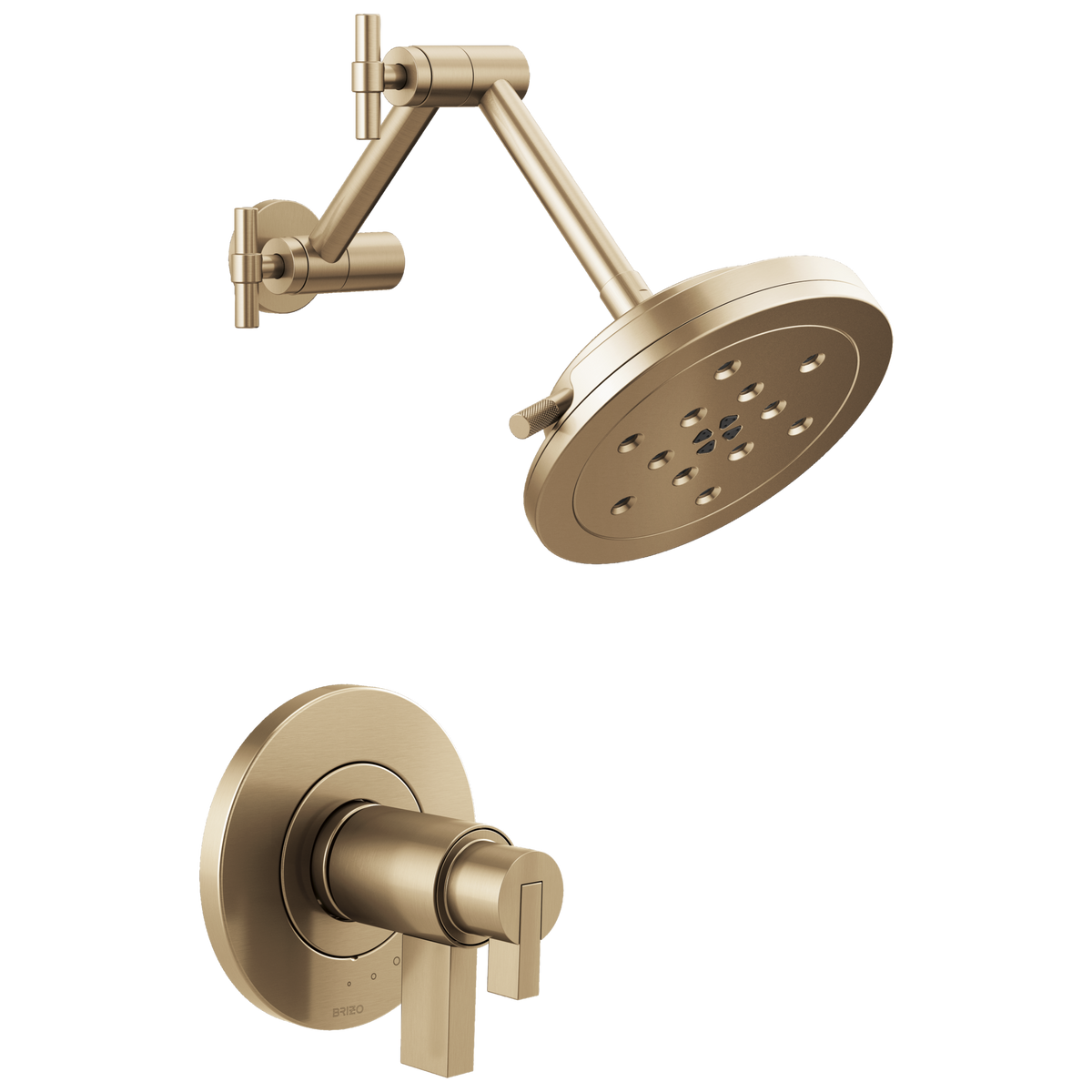Brizo Litze TempAssure Thermostatic Shower Only - Less Handles - Complete Kit - Brilliance® Luxe Gold®