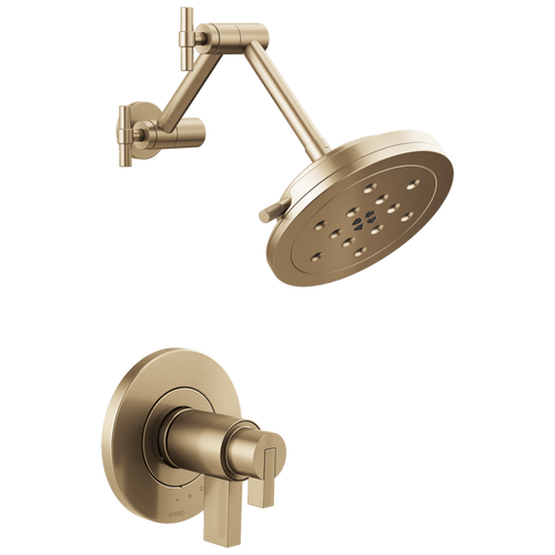 Brizo Litze TempAssure Thermostatic Shower Only - Less Handles - Complete Kit - Brilliance® Luxe Gold®