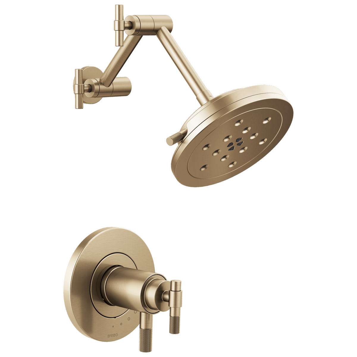 Brizo Litze TempAssure Thermostatic Shower Only - Less Handles - Complete Kit - Brilliance® Luxe Gold®