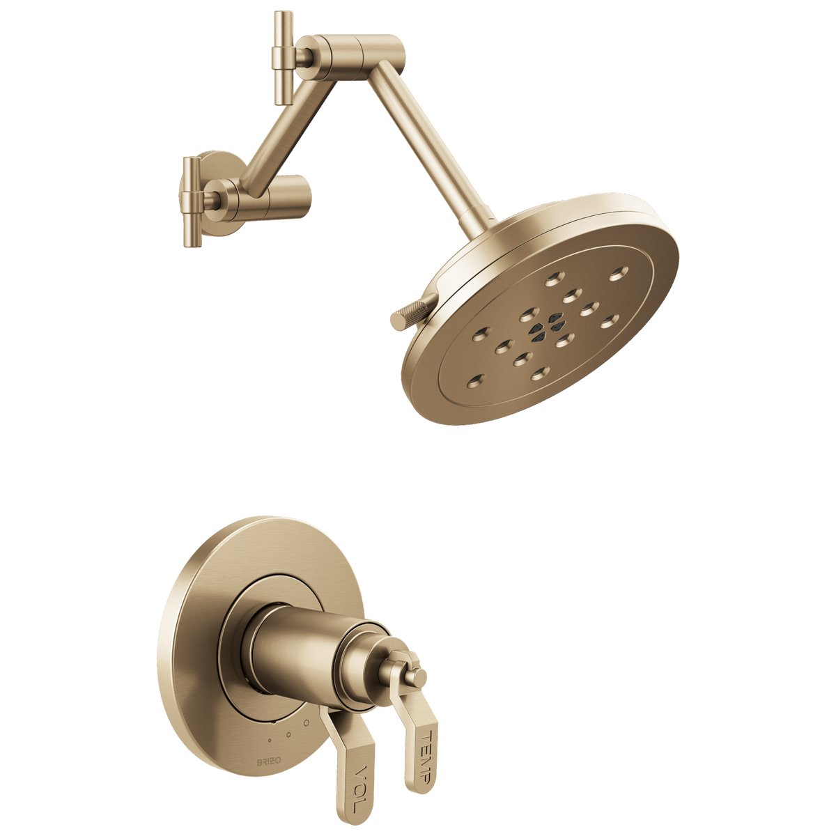 Brizo Litze TempAssure Thermostatic Shower Only - Less Handles - Complete Kit - Brilliance® Luxe Gold®
