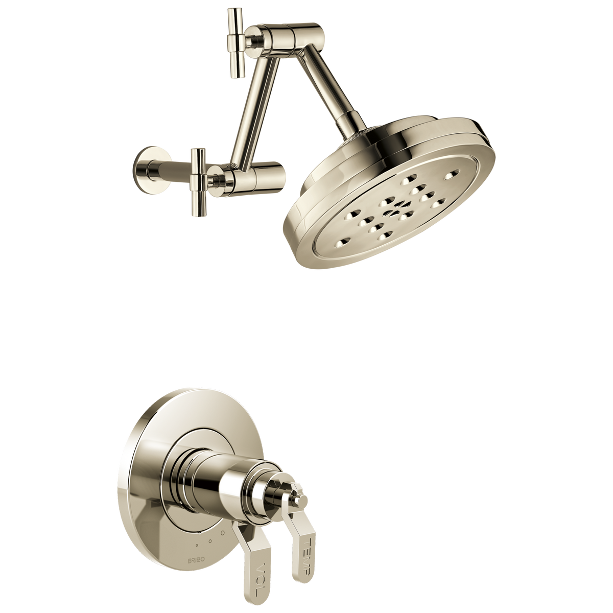 Brizo Litze TempAssure Thermostatic Shower Only - Less Handles - Complete Kit - Brilliance® Polished Nickel