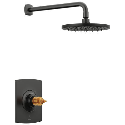 Allaria TempAssure Thermostatic Shower Only Trim - Less Handles - Matte Black