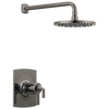 Brizo Allaria TempAssure Thermostatic Shower Only Trim - Less Handles - Complete Kit - Brilliance® Black Onyx