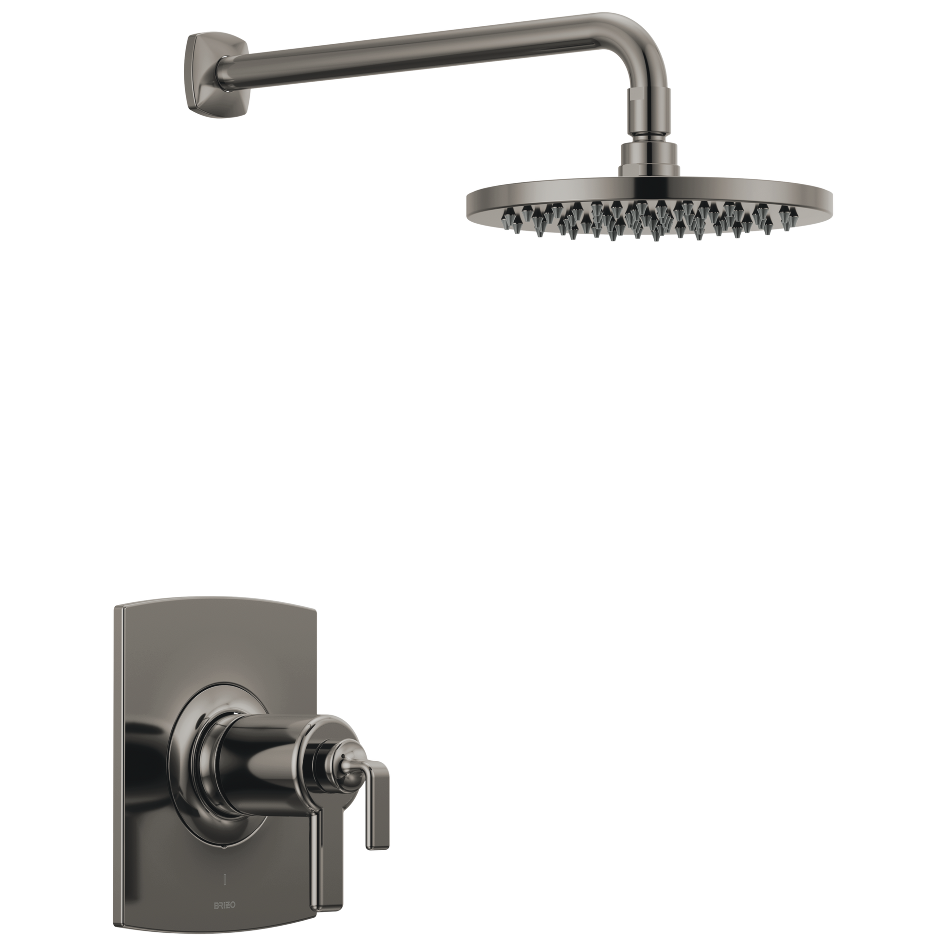 Brizo Allaria TempAssure Thermostatic Shower Only Trim - Less Handles - Complete Kit - Brilliance® Black Onyx