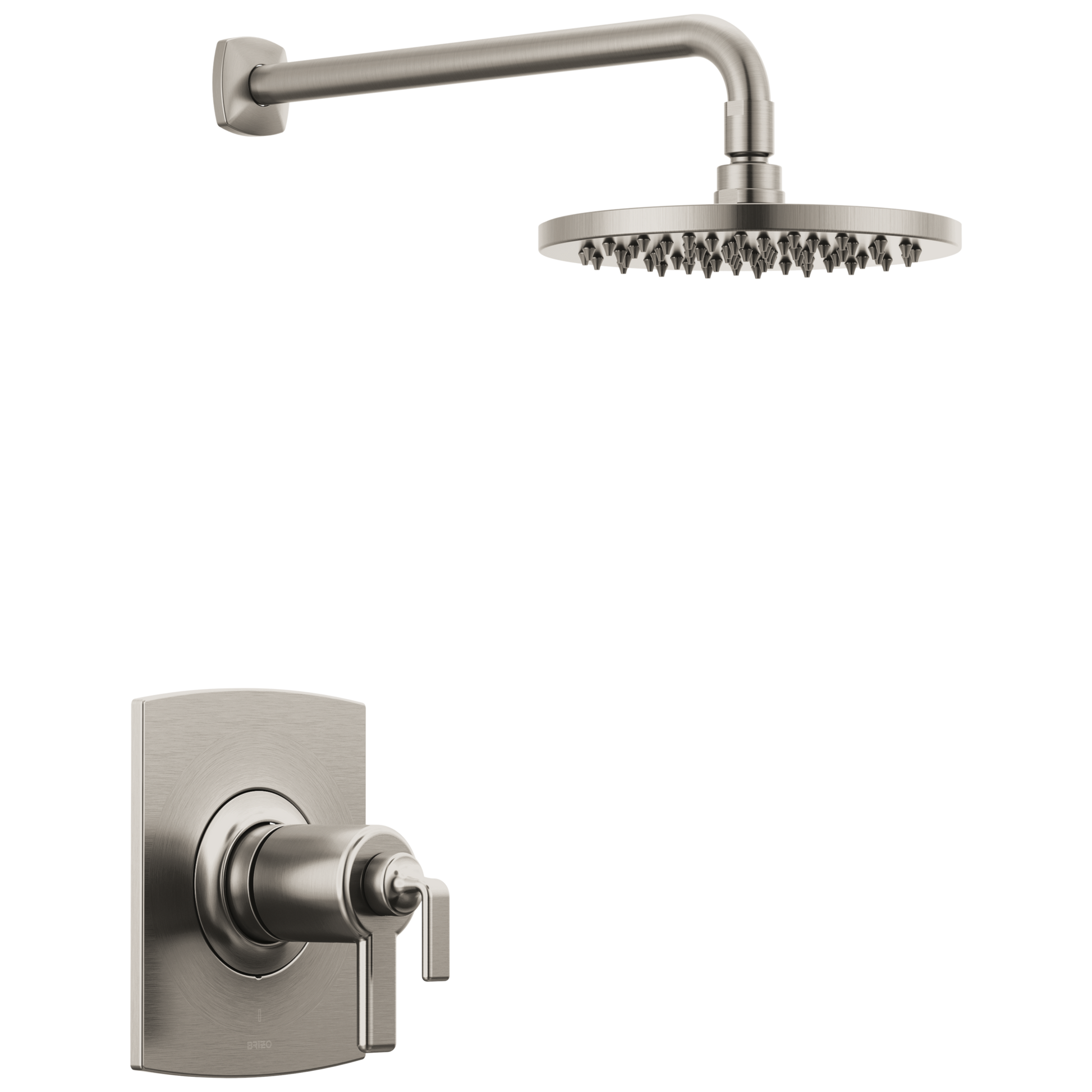 Brizo Allaria TempAssure Thermostatic Shower Only Trim - Less Handles - Complete Kit - Brilliance® Luxe Nickel®