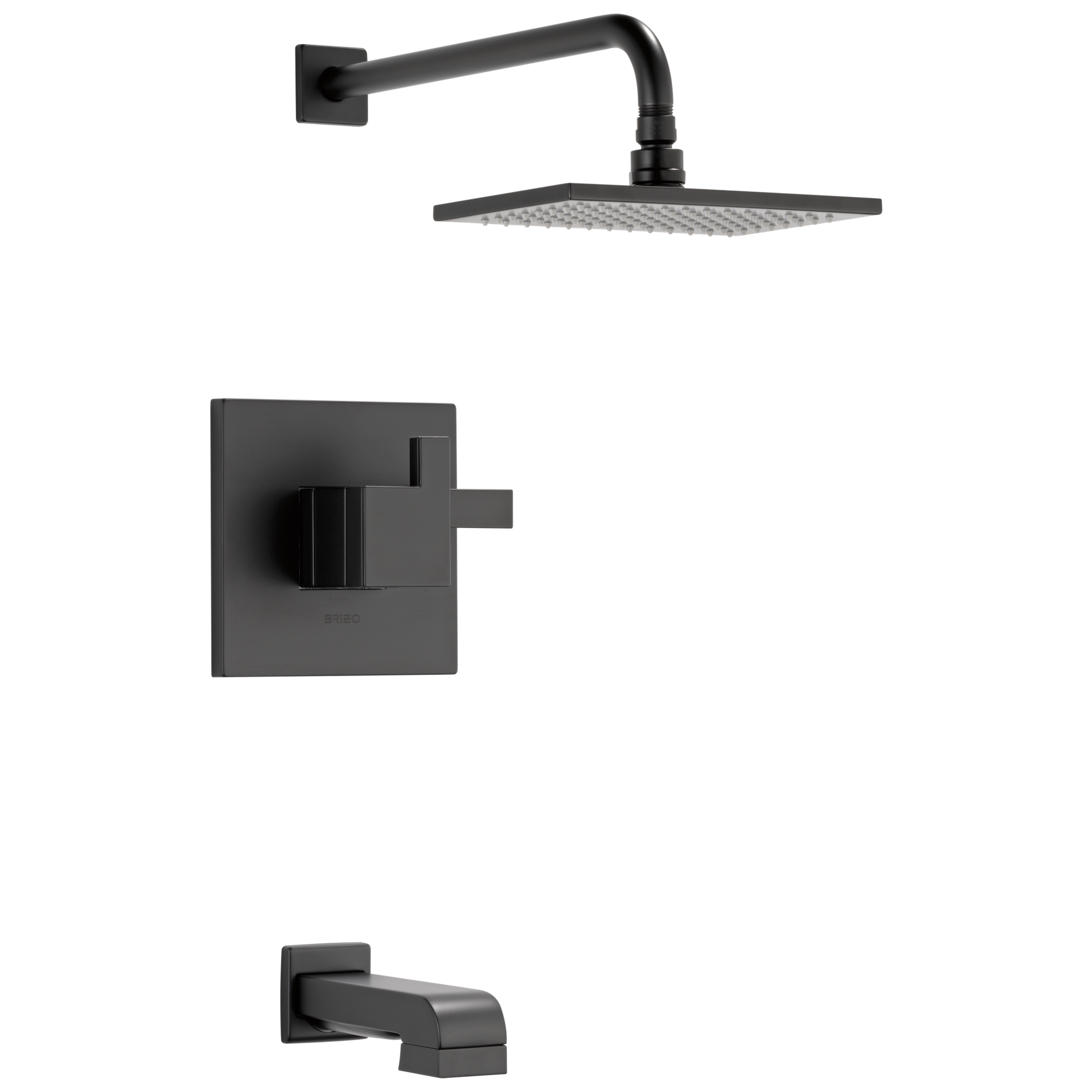Siderna TempAssure Thermostatic Tub/Shower Trim - Matte Black