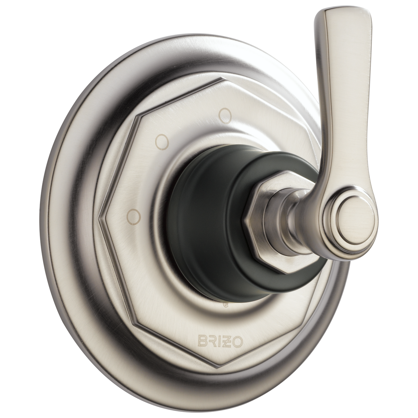 Rook 3-Function Diverter Trim - Matte Black / Brilliance® Luxe Nickel®