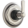 Rook 6-Function Diverter Trim - Matte Black / Brilliance® Luxe Nickel®