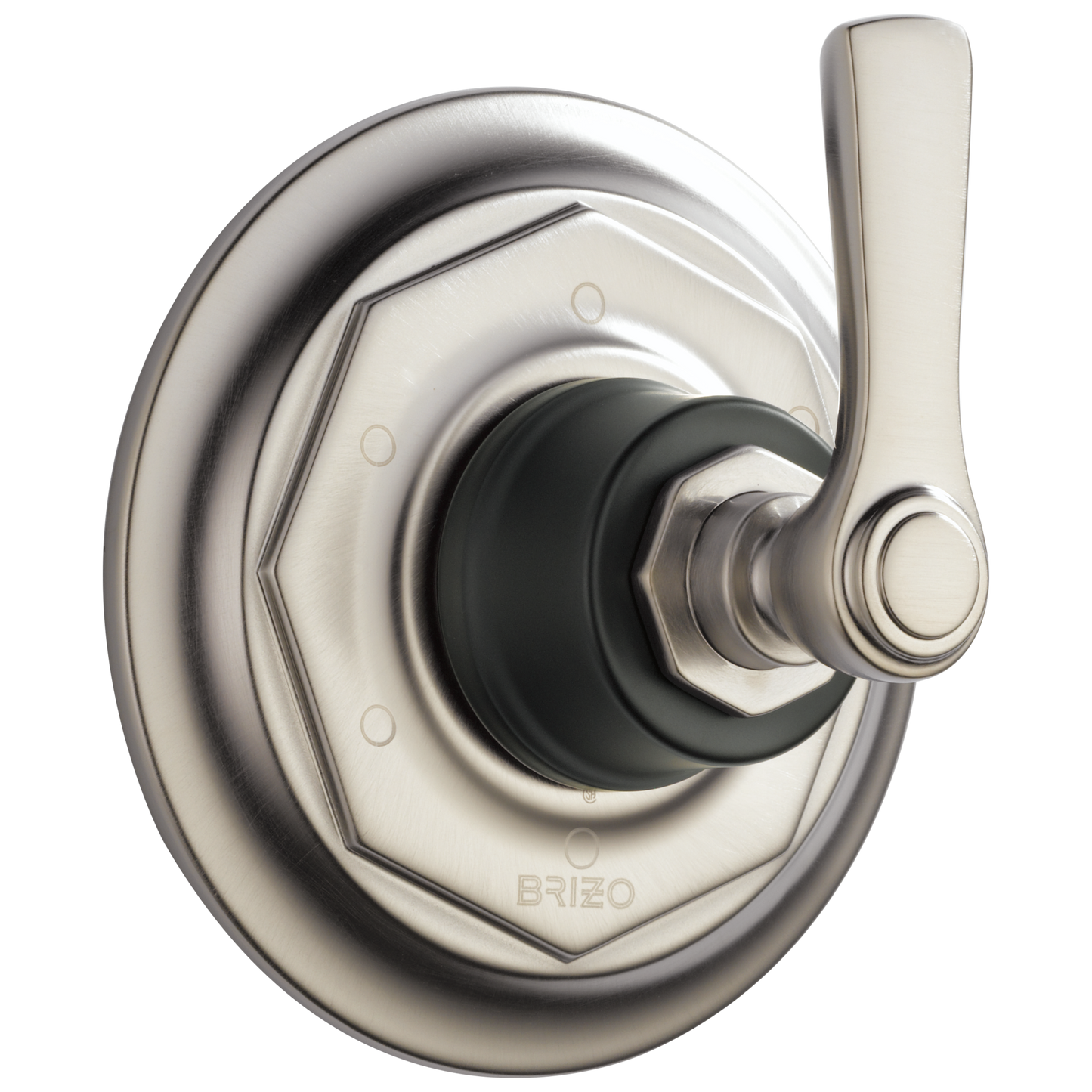 Rook 6-Function Diverter Trim - Matte Black / Brilliance® Luxe Nickel®