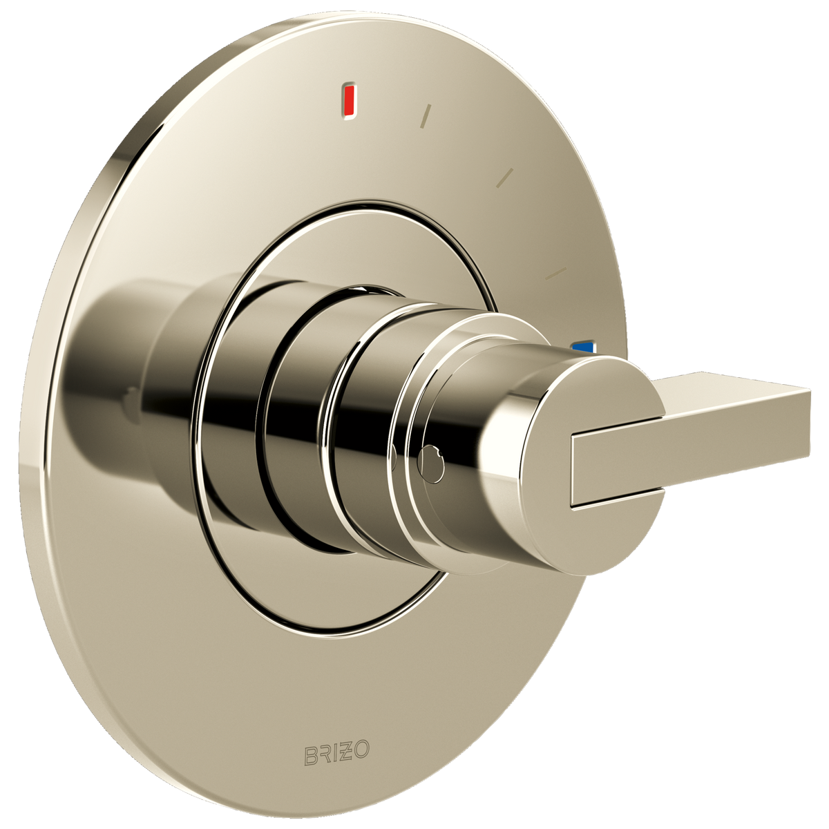 Brizo Litze Pressure Balance Valve Only Trim - Less Handle - Complete Kit - Brilliance® Polished Nickel