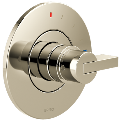 Brizo Litze Pressure Balance Valve Only Trim - Less Handle - Complete Kit - Brilliance® Polished Nickel