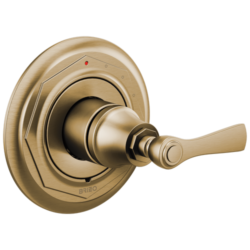 Rook Pressure Balance Valve Only Trim - Brilliance® Luxe Gold®