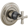 Rook Pressure Balance Valve Only Trim - Matte Black / Brilliance® Luxe Nickel®